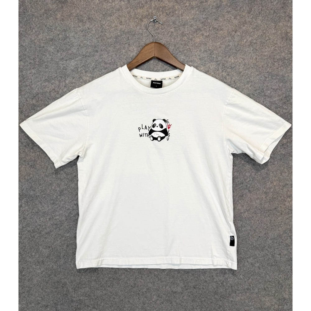 EVISU Japanese Streetwear T Shirt Adult Large Play with Pando Logo Tee